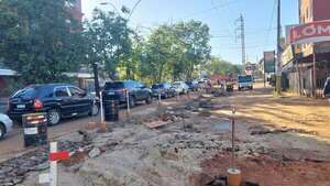 Gran congestión vehicular por obras en zona de Mariscal López - Nacionales - ABC Color