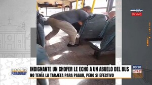 Simiesco chofer echó a un abuelo del bus por no tener tarjeta para pagar