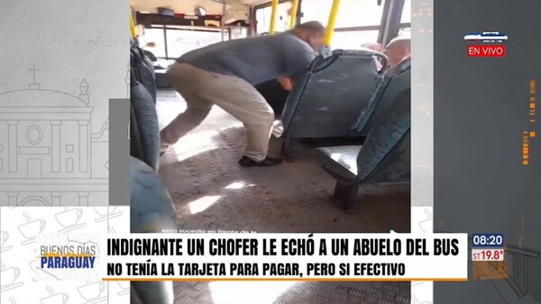 Simiesco chofer echó a un abuelo del bus por no tener tarjeta para pagar