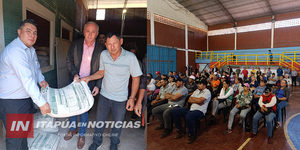 MUNICIPALIDAD DE SAN JUAN DEL PARANÁ ENTREGA 33.000 KILOS DE CAL AGRÍCOLA A PEQUEÑOS PRODUCTORES - Itapúa Noticias
