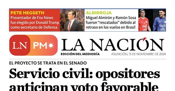 La Nación / LN PM: edición del 13 de noviembre