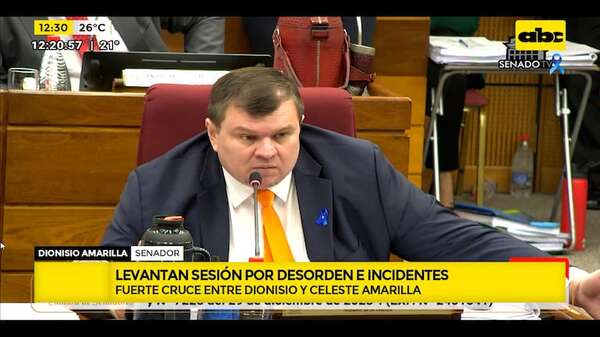 Congreso que da vergüenza: sesión se levantó tras fuerte cruce entre senadores - ABC Noticias - ABC Color