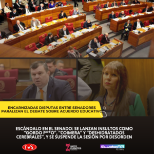 Caos en el Senado: Acusaciones y Descalificaciones Forzan la Suspensión de Sesión Ordinaria - TVS