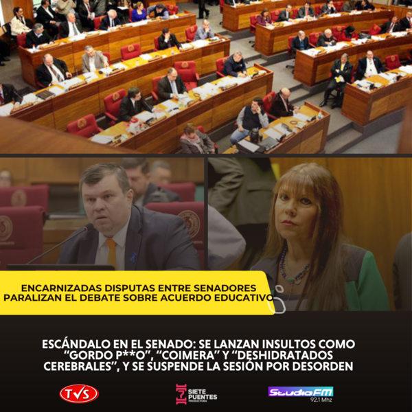 Caos en el Senado: Acusaciones y Descalificaciones Forzan la Suspensión de Sesión Ordinaria - TVS