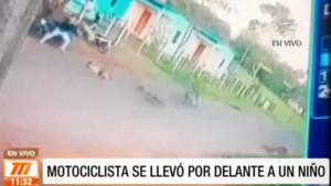 Motociclista se llevó por delante a un niño