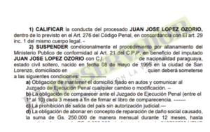 Fraude electoral: Con salida alternativa Juan José López Ozorio evita juicio oral