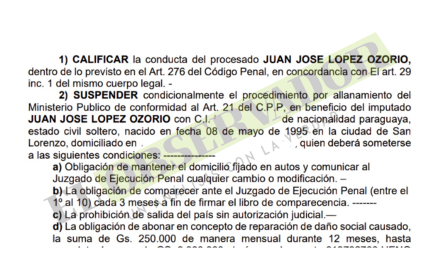 Fraude electoral: Con salida alternativa Juan José López Ozorio evita juicio oral