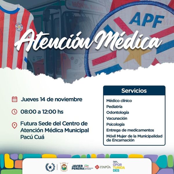 Albirroja saludable! Únete a la jornada de salud en el Barrio Pacú Cuá