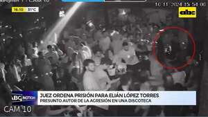 Video: ordenan prisión preventiva para Elián López Torres, el presunto agresor en discoteca asuncena - ABC Noticias - ABC Color