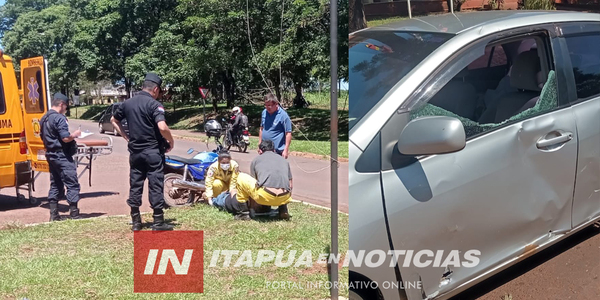 UN HERIDO TRAS ACCIDENTE DE TRÁNSITO EN HOHENAU - Itapúa Noticias