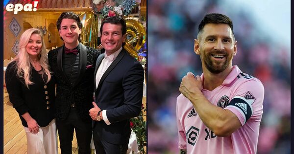 Nelson Haedo celebra los 18 de su hijo Samuel, con felicitación de Messi incluida
