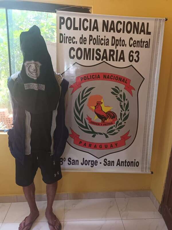 Detienen a presunto ladrón de garrafa en San Antonio - Policiales - ABC Color