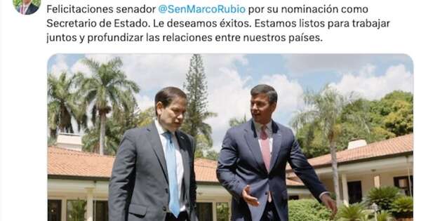 La Nación / Marco Rubio será jefe de la diplomacia de EE. UU.