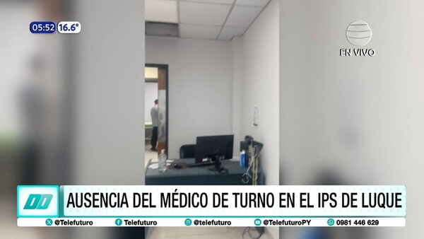 Ausencia del médico de turno en el IPS de Luque