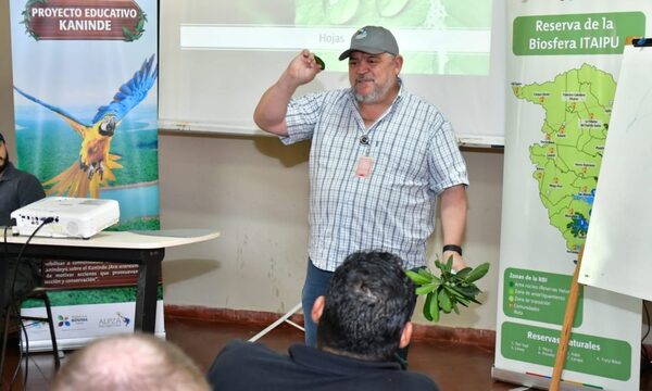 Binacional prepara a actores claves para futura liberación de guacamayos en Canindeyú