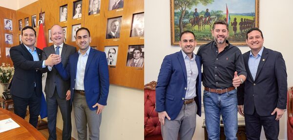 Salomón se reúne con el vicepresidente de la República y el ministro de Economía - San Lorenzo Hoy