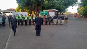 POLICÍA NACIONAL REFUERZA SEGURIDAD EN FRONTERA PARA PARTIDO ARGENTINA VS. PARAGUAY - Itapúa Noticias