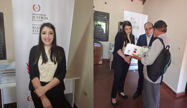 Andrea Duarte Ortiz asume la dirección de la Oficina Regional del Registro Civil en Itapúa