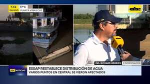 Video: Essap restablece distribución de agua tras rotura de equipo de bombeo  - ABC Noticias - ABC Color