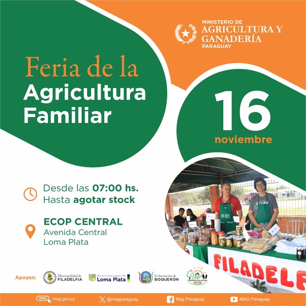 Mag inauguró una Feria de la Agricultura Familiar en Loma Plata: Impulso a los productores chaqueños • PARAGUAY TV