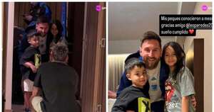 La Nación / ¡Los hijos de Iturbe ya tienen su foto con el 10 de Argentina!