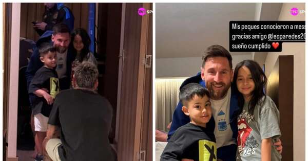 La Nación / ¡Los hijos de Iturbe ya tienen su foto con el 10 de Argentina!