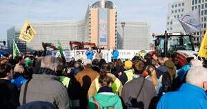 La Nación / Agricultores europeos se manifestaron contra el acuerdo UE-Mercosur