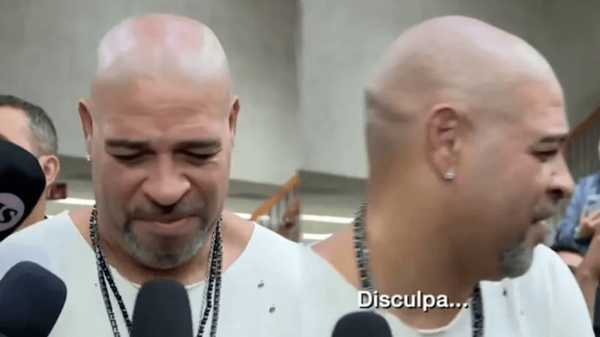Adriano habló tras su carta y se quebró en medio de la entrevista