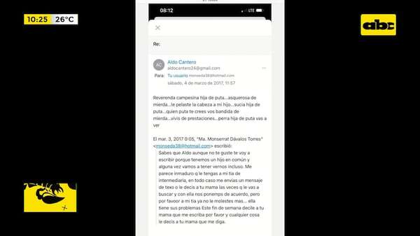 “Llegué al límite emocionalmente”: expareja de fiscal Aldo Cantero denuncia maltrato y manipulación - ABC Noticias - ABC Color