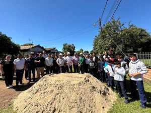 Municipio inicia obras de empedrados en el barrio Florida de Cambyretá