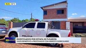 Video: presuntos estafadores se fugaron tras ser beneficiados con prisión domiciliaria - ABC Noticias - ABC Color