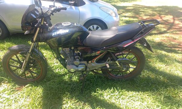 Recuperan motocicleta hurtada en O´Leary