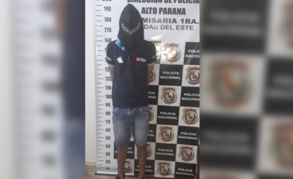 Detienen a “Pirañita” tras hurtar celulares en el centro