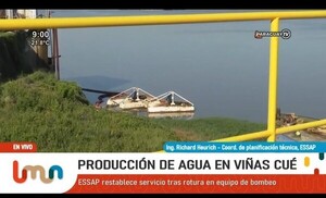 ESSAP restablece servicio tras rotura en equipo de bombeo • RADIO NACIONAL