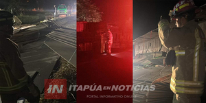 CAMIÓN VOLCÓ EN TOMÁS R. PEREIRA ESTA MADRUGADA  - Itapúa Noticias