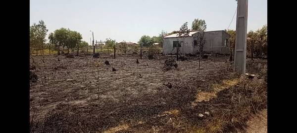 Milagro en medio del infierno: una casa quedó rodeada de fuego y no le pasó nada