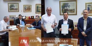MUNICIPALIDAD DE SAN JUAN DEL PNÁ. FIRMÓ IMPORTANTE CONVENIO CON LA ANDE  - Itapúa Noticias