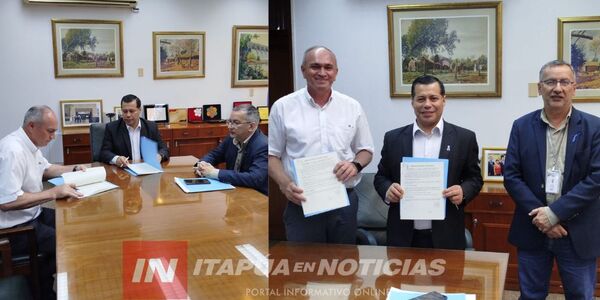 MUNICIPALIDAD DE SAN JUAN DEL PNÁ. FIRMÓ IMPORTANTE CONVENIO CON LA ANDE - Itapúa Noticias