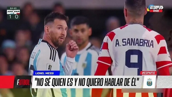 Cuando Lionel Messi no conocía a Antonio Sanabria