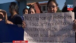Padres exigen al MEC contratación de docentes