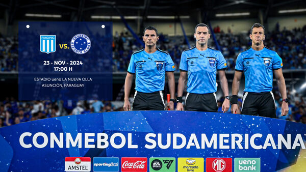 Conmebol designa a los árbitros para la final de la Sudamericana • PARAGUAY TV