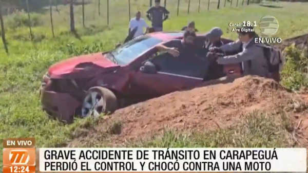 Grave accidente de tránsito en Carapeguá