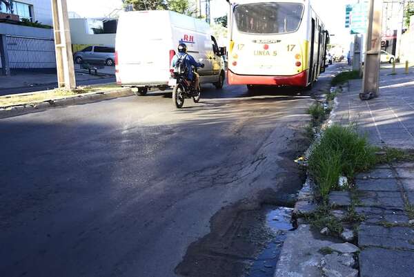¡Atención! Desde mañana se cierra un carril de la avenida Artigas por obras de la ANDE - Nacionales - ABC Color