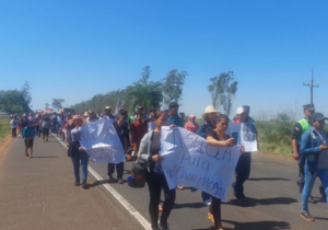 San Pedro: Pobladores protestan por el pésimo estado de la ruta PY08
