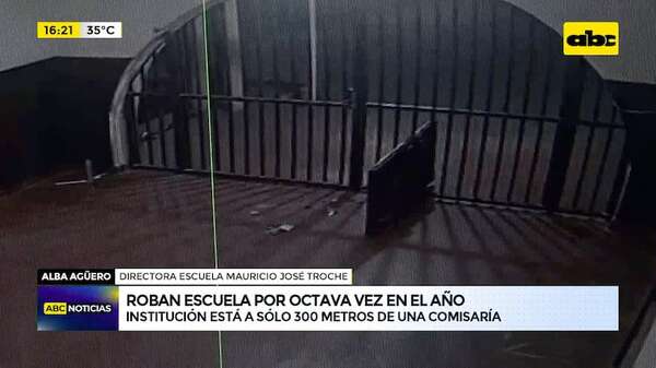 Seguridad cero: escuela sufre octavo robo del año - ABC Noticias - ABC Color