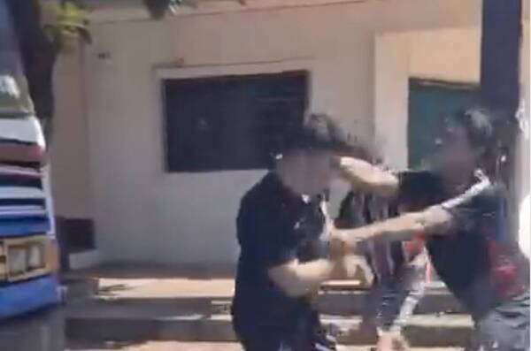 Después de la farra… ¡moquete en plena calle!: Así anduvieron nervio por la “República”