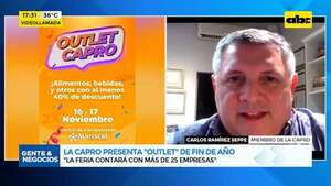 Outlet de fin de año: la Capro presenta ofertas colaborando con los bomberos - Gente & Negocios - ABC Color