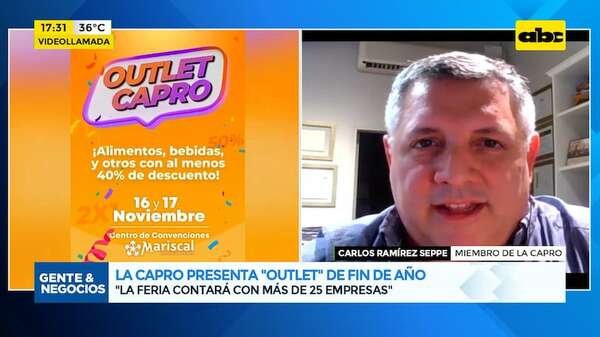 Outlet de fin de año: la Capro presenta ofertas colaborando con los bomberos - Gente & Negocios - ABC Color