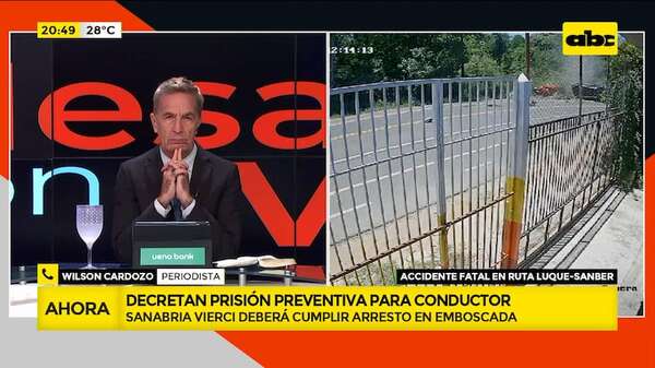 Decretan prisión preventiva para Eugenio Sanabria Vierci: deberá cumplir reclusión en Emboscada - Mesa de Periodistas - ABC Color