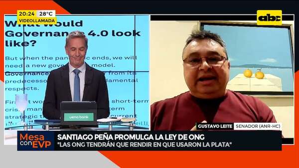 Peña promulga ley anti-ONG: “tenemos que seguir transparentando”, dice senador - Mesa de Periodistas - ABC Color
